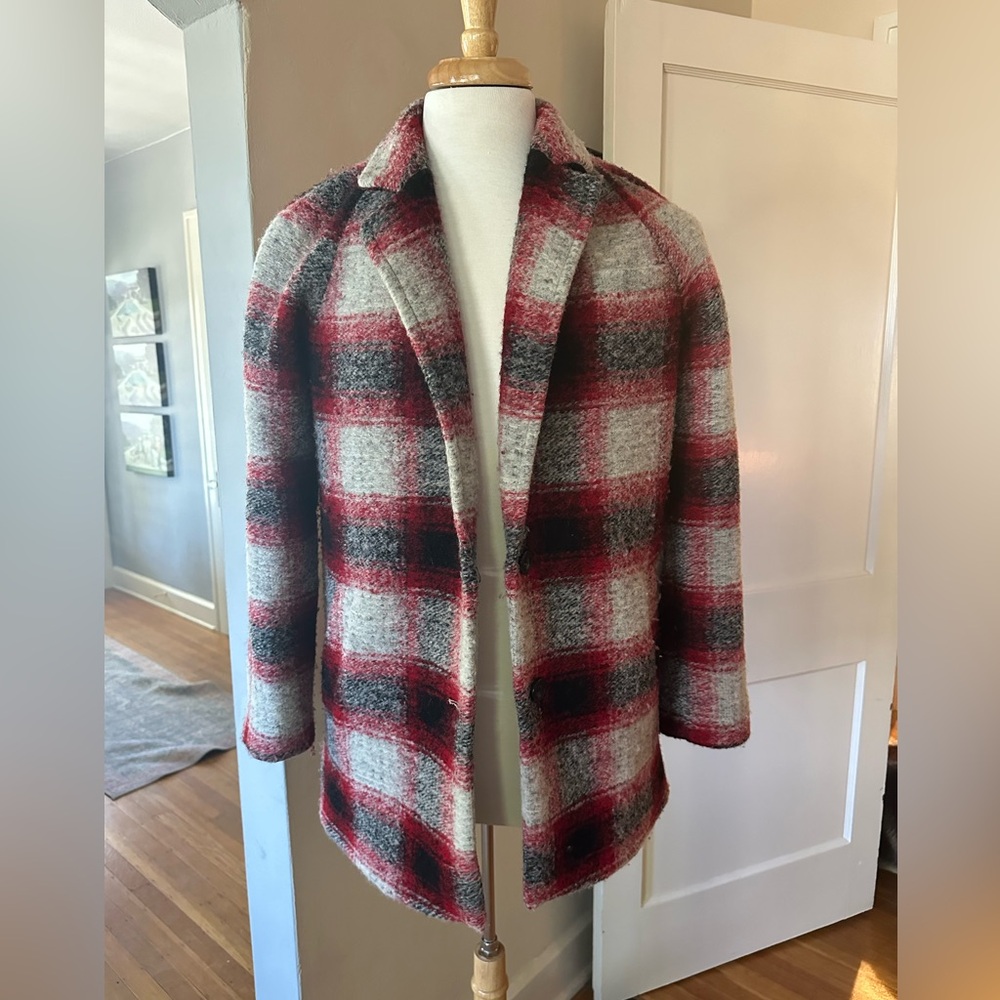 Madewell Plaid Winter Coat